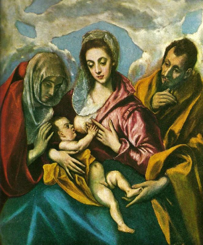 El Greco virgin with santa ines and santa tecla oil painting image
